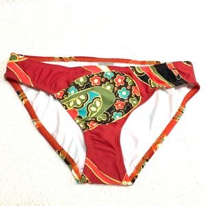 ATHLETA Floral Bikini Bottom Size M